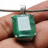 Sakota Mines Emerald Gemstone 925 Silver Pendant SP02-1067