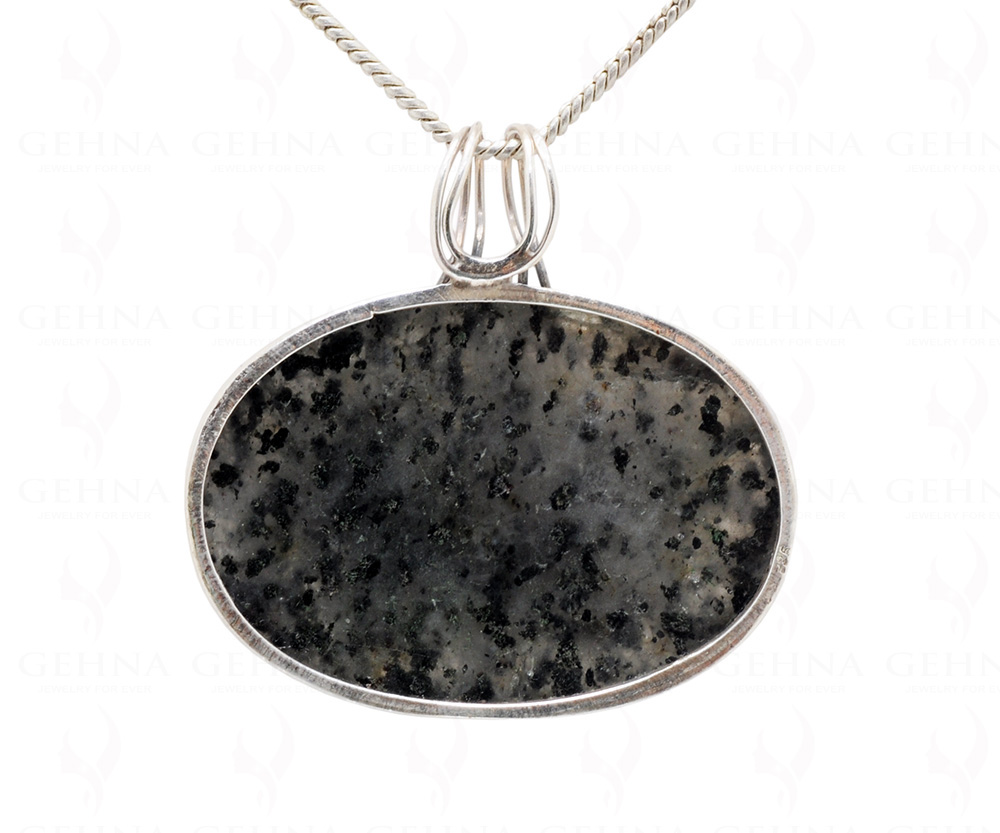 Montana Moss Agate Oval Shape Gemstone 925 Sterling Silver Pendant Sp031074