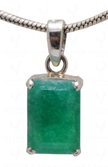 Sakota Mines Emerald Gemstone 925 Silver Pendant SP02-1086