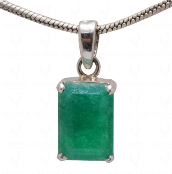 Sakota Mines Emerald Gemstone 925 Silver Pendant SP02-1086