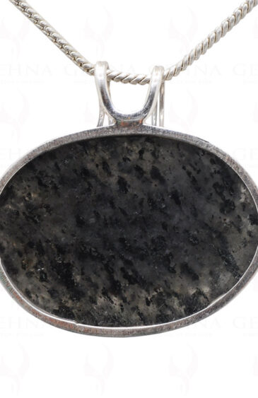 Montana Moss Agate Oval Shape Gemstone 925 Sterling Silver Pendant Sp031096