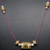 Pearl & Cubic Zirconia Jadau Ball Lac Necklace Ln011103
