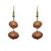 Traditional Gold Coated Nakshi Ball Earring & Necklace Ln011106