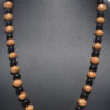 Black Onyx & Gold Coated Nakshi Ball Earring & Necklace Ln011107