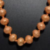 Traditional Gold Coated Nakshi Ball Earring & Necklace Ln011108