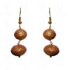 Traditional Gold Coated Nakshi Ball Earring & Necklace Ln011108