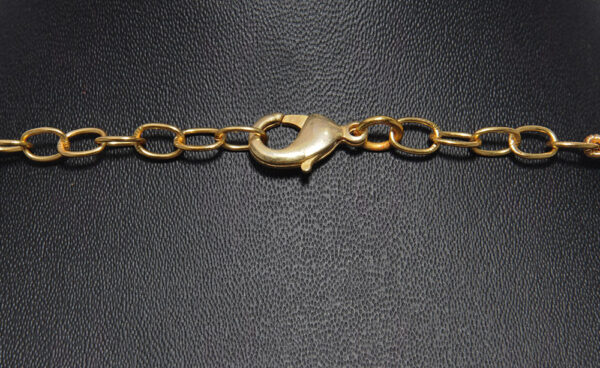 Black Onyx & Gold Coated Nakshi Ball Earring & Necklace Ln011109
