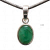 Emerald Oval Shape Gemstone 925 Silver Pendant SP02-1117