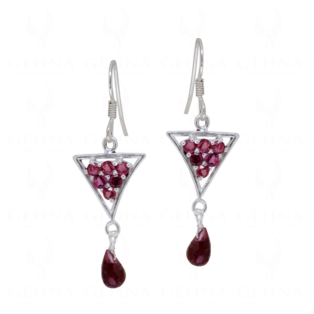 Tourmaline Gemstone Studded 925 Sterling Silver Earrings SE04-1127