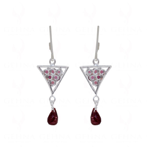 Tourmaline Gemstone Studded 925 Sterling Silver Earrings SE04-1127