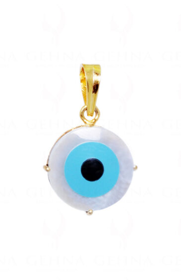 Pearl & Black Spinel “Evil Eye” Pendant In.925 Sterling Silver SP02-1133