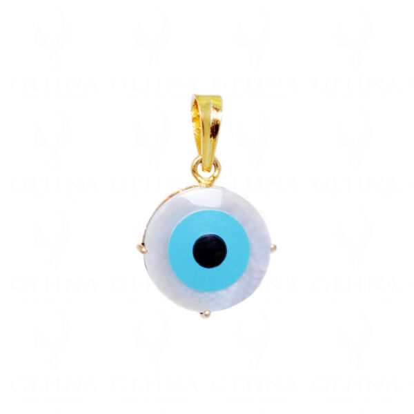 Pearl & Black Spinel "Evil Eye" Pendant In.925 Sterling Silver SP02-1133