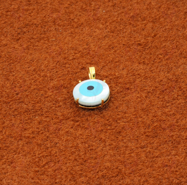 Pearl & Black Spinel "Evil Eye" Pendant In.925 Sterling Silver SP02-1133