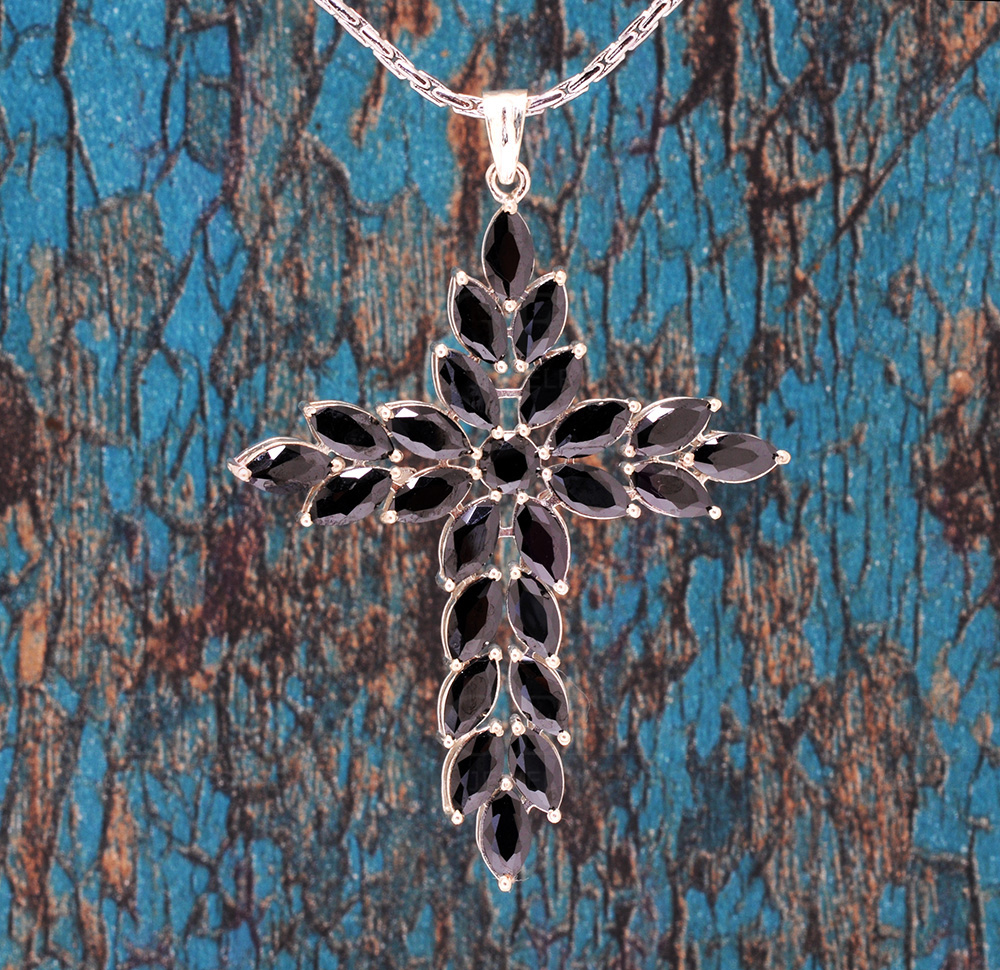 Black on sale spinel cross