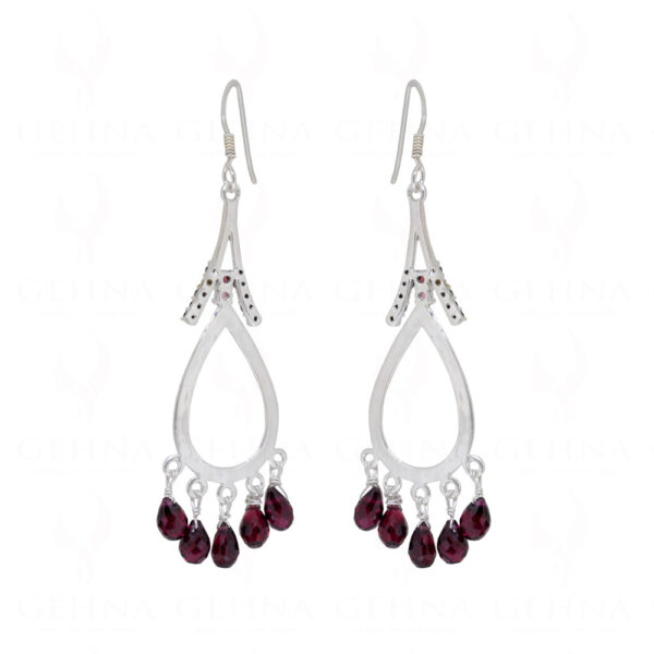 Tourmaline & Spinel Gemstone Studded 925 Sterling Silver Earrings SE04-1148