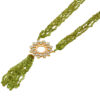 Natural Aqamarine & Green Onyx Gemstone Studded 925 Silver Necklace SN-1061 - Image 4