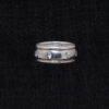 White Topaz Studded 925 Sterling Silver Band Ring SR-1001