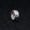 White Topaz Studded 925 Sterling Silver Band Ring SR-1001