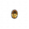 "Aaa" Quality Citrine Gemstone Studded 925 Sterling Silver Cocktail Ring SR-1002