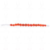 7.5" Inches Cornaline Gemstone Round Shape Bead Bracelet BS-1003