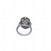 Aquamarine Gemstone Studded 925 Sterling Silver Cocktail Ring SR-1003