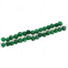 Emerald Gemstone Melon Shape Bead Bracelet BS-1004