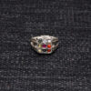 "Navratan" 9 Precious Gemstone Studded 925 Sterling Silver Ring SR-1004