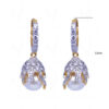 Pearl & Simulated Diamond Studded Festive Earrings FE-1005