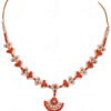 Jade & Pearl Studded Beautifully Crafted Necklace & Earring Set FN-1005