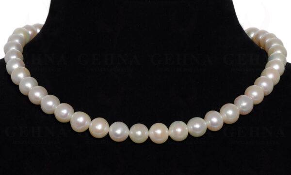 10 Mm Natural Sea Water Pearl Necklace NM-1009