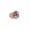 "Navratan" 9 Precious Gemstone Studded 925 Sterling Silver Ring SR-1009