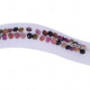 Multi Tourmaline Gemstone Melon Shape Bead Bracelet BS-1010
