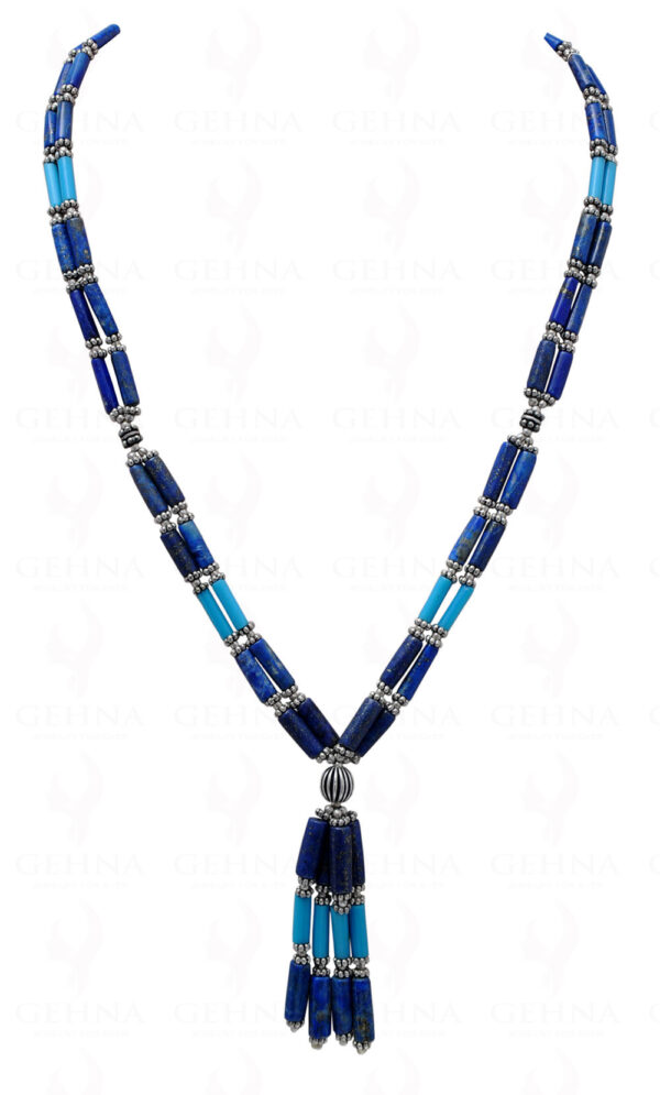 A Sumerian Lapis Lazuli and Gold Bead Necklace