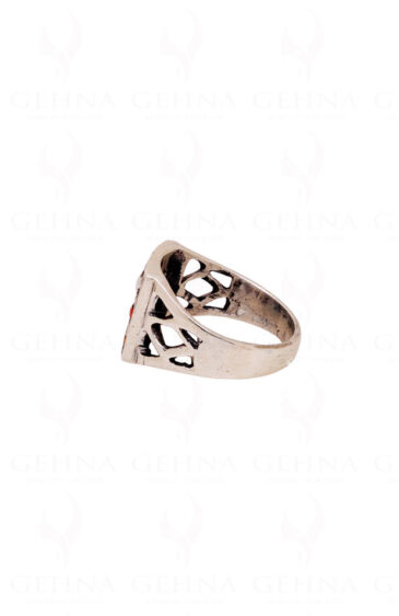 “Navratan” 9 Precious Gemstone Studded 925 Sterling Silver Ring SR-1012