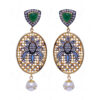 Pearl & Multicolor Onyx Studded Festive Earrings FE-1013