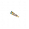 Blue Topaz Gemstone Studded 925 Sterling Silver Ring SR-1013