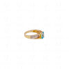 Blue Topaz Gemstone Studded 925 Sterling Silver Ring SR-1013