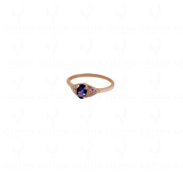 Tanzanite Gemstone Studded 925 Sterling Silver Ring SR-1014