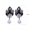 Simulated Diamond & Pearl Studded Festive Earrings FE-1014