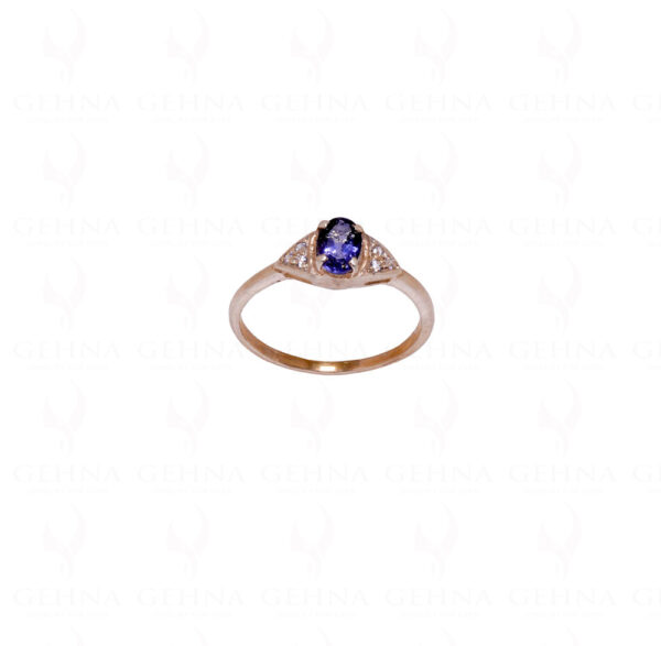 Tanzanite Gemstone Studded 925 Sterling Silver Ring SR-1014