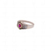 Pink Tourmaline Gemstone Studded 925 Sterling Silver Ring SR-1017