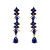 Blue Sapphire Color Stone Studded Enchanting Necklace & Earring Set FN-1018