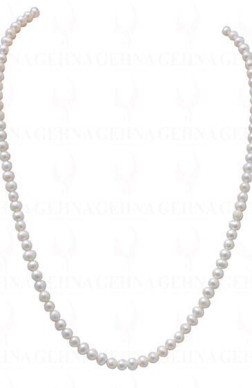6 Mm Natural Fresh Water Pearl Gemstone Round Bead NM-1020