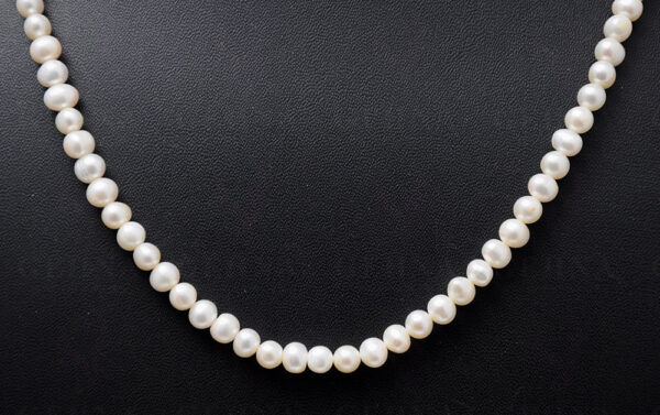 6 Mm Natural Fresh Water Pearl Gemstone Round Bead NM-1020