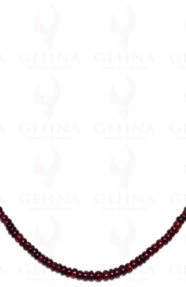 Pink Spinel Gemstone Round Bead Strand Necklace NS-1026