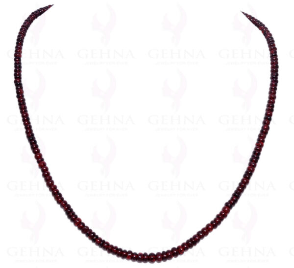 Pink Spinel Gemstone Round Bead Strand Necklace NS-1026