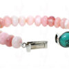 Natural Pink Opal Gemstone Plain Bead Bracelet BS-1026