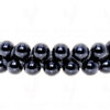 Natural Round Shaped Black Spinel Balls Gemstone Bead Knotted Bracelet BS-1027