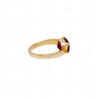 Amethyst Square Shape Gemstone Studded 925 Sterling Silver Ring SR-1027