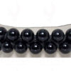 Natural Round Shaped Black Spinel Balls Gemstone Bead Knotted Bracelet BS-1027